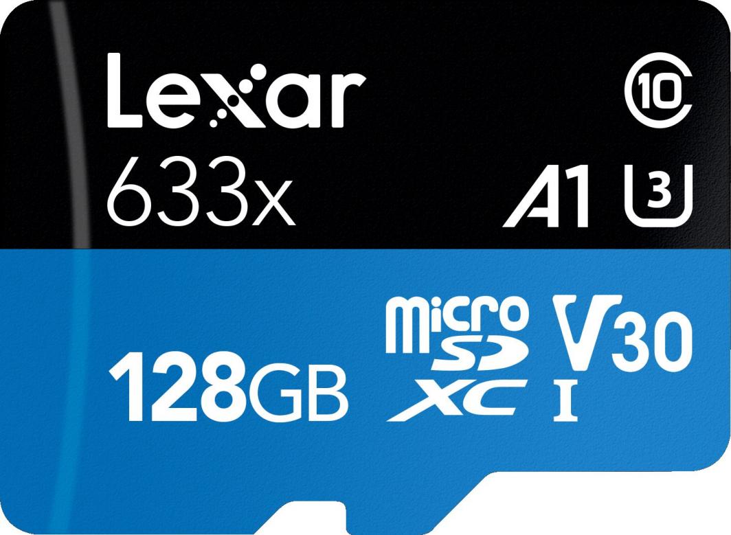 Kartë memoristike Lexar 633x MicroSDHC 128 GB Class 10 U3 A1 V30 (LSDMI128BB633A)