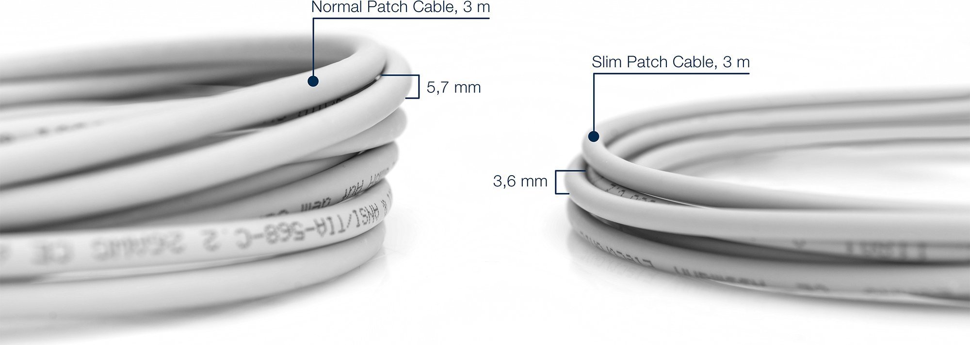 Kabllo rrjeti DIGITUS Slim Patch, CAT 6A U/FTP, 1 m, gri