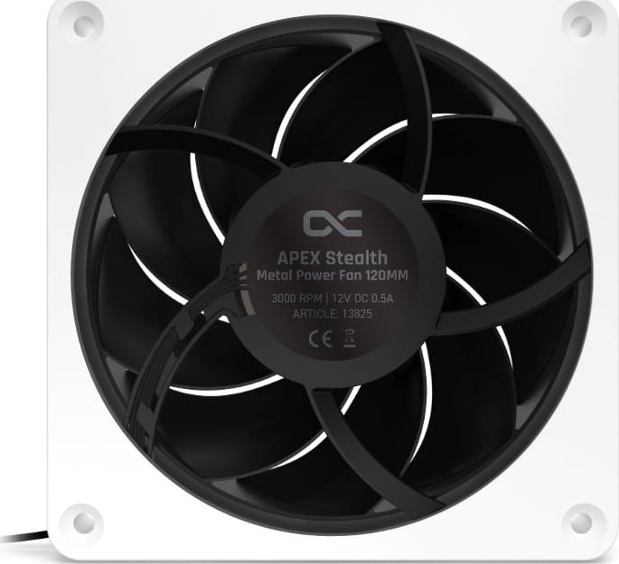 Ftohës Alphacool Apex Stealth Metal Power, 120 mm, i bardhë