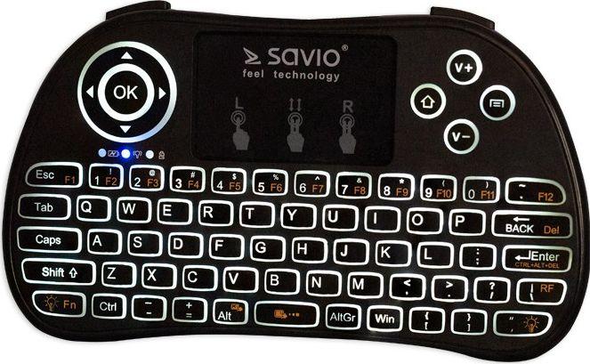 Tastierë Savio KW-02, wireless, US, e zezë