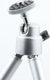 Tripod tavoline Massa, 12-20cm, kokë 3D, argjendtë