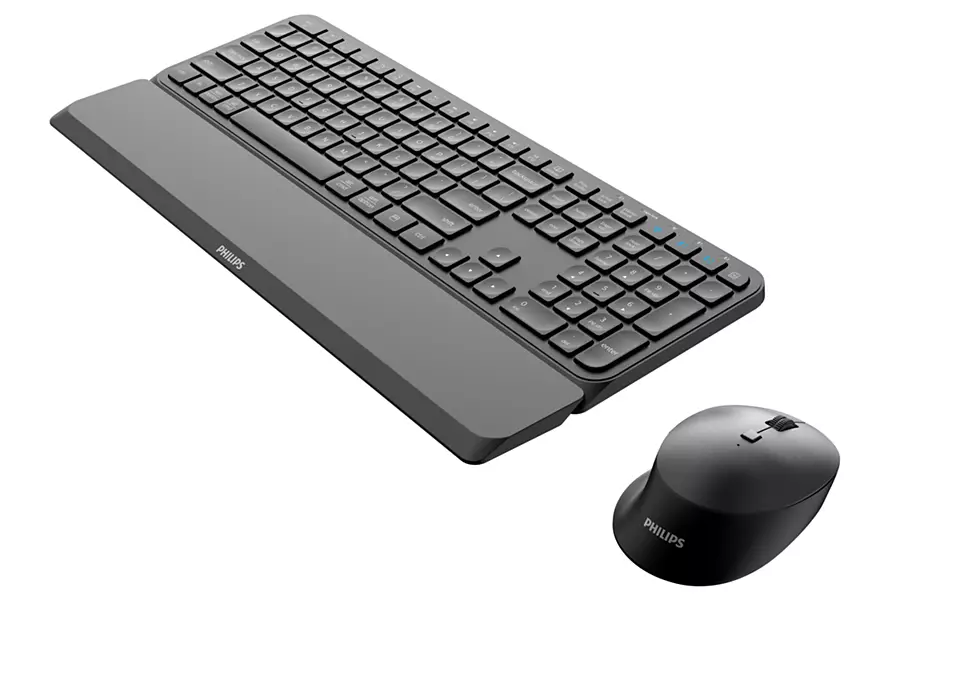 Set tastierë dhe maus Philips 6000 Series SPT6607B, wireless 2.4 GHz, Bluetooth, i zi