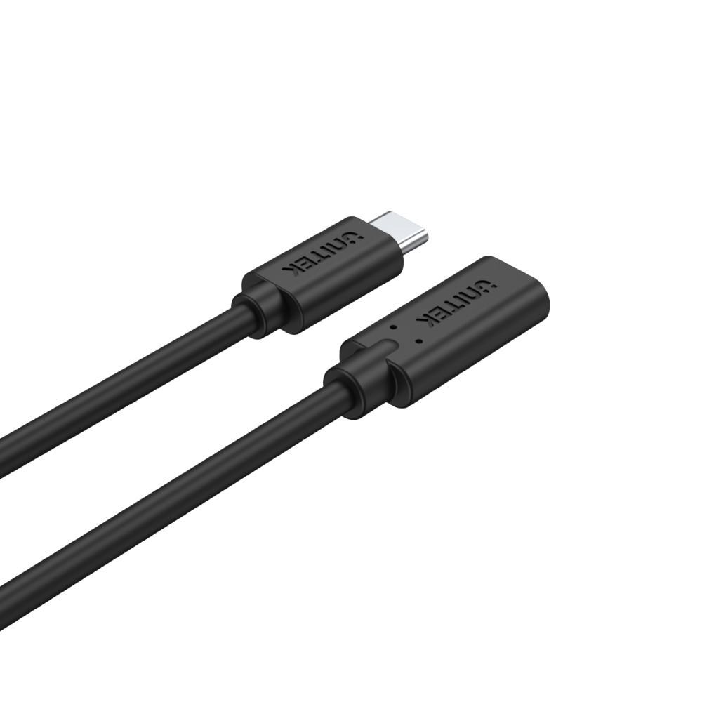 Kabllo Unitek, USB C / USB C, 0.5 m, e zezë