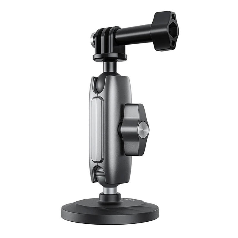 Mbajtëse magnetike me vakum për kamera aksioni Telesin, për Insta360 Go3, metalike, e zezë