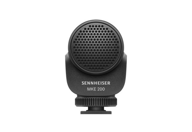 Mikrofon kompakt Sennheiser MKE 200, për kamera dhe smartphone, i zi