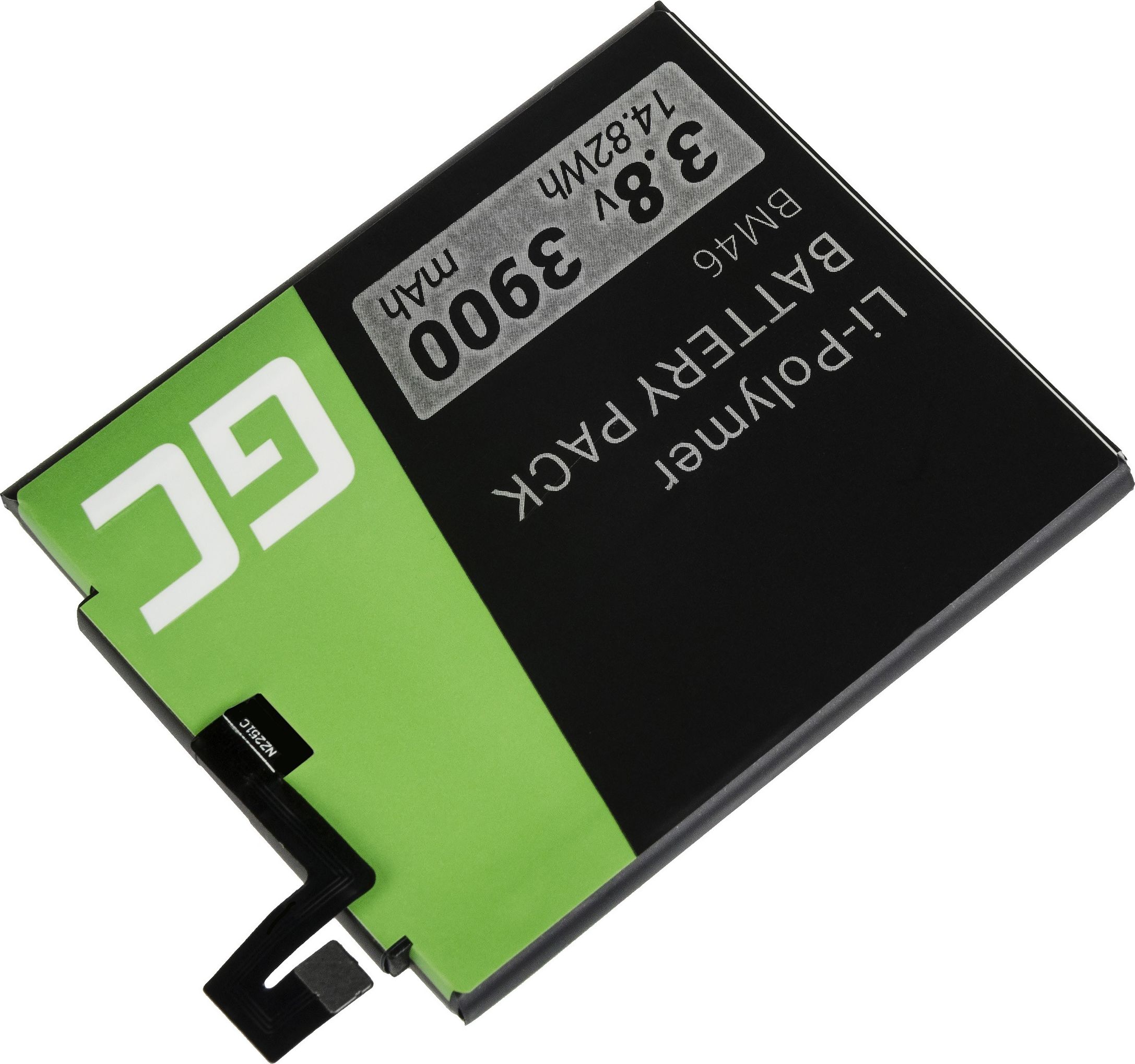 Bateri telefon Green Cell BM46, 3900mAh, 3.8V, për Xiaomi Redmi Note 3