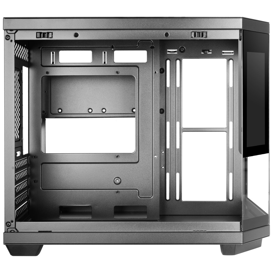 Kullë PC Mars Gaming MC3TCORELCDM, Mini Tower, xham i temperuar, ekran IPS, e zezë
