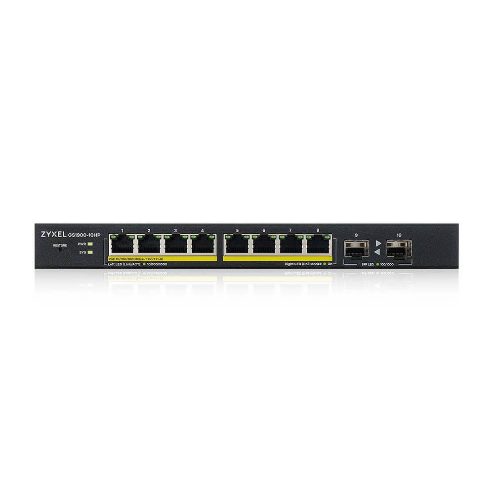 Switch rrjeti Zyxel 8 portë, GbE Smart Managed PoE, uplink GbE