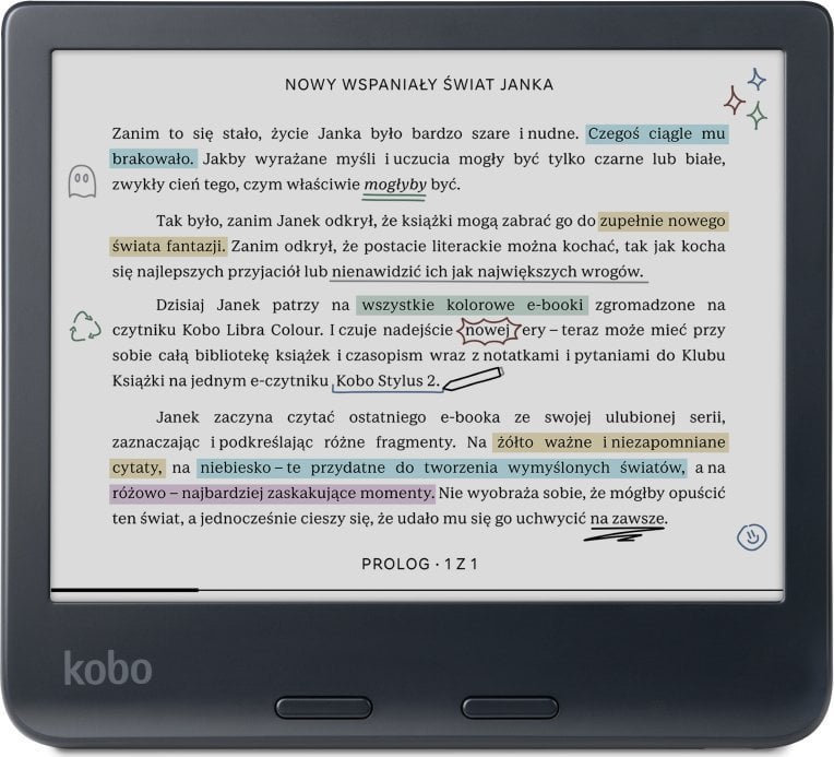 Lexues e-book Kobo Libra Color, 7" 
