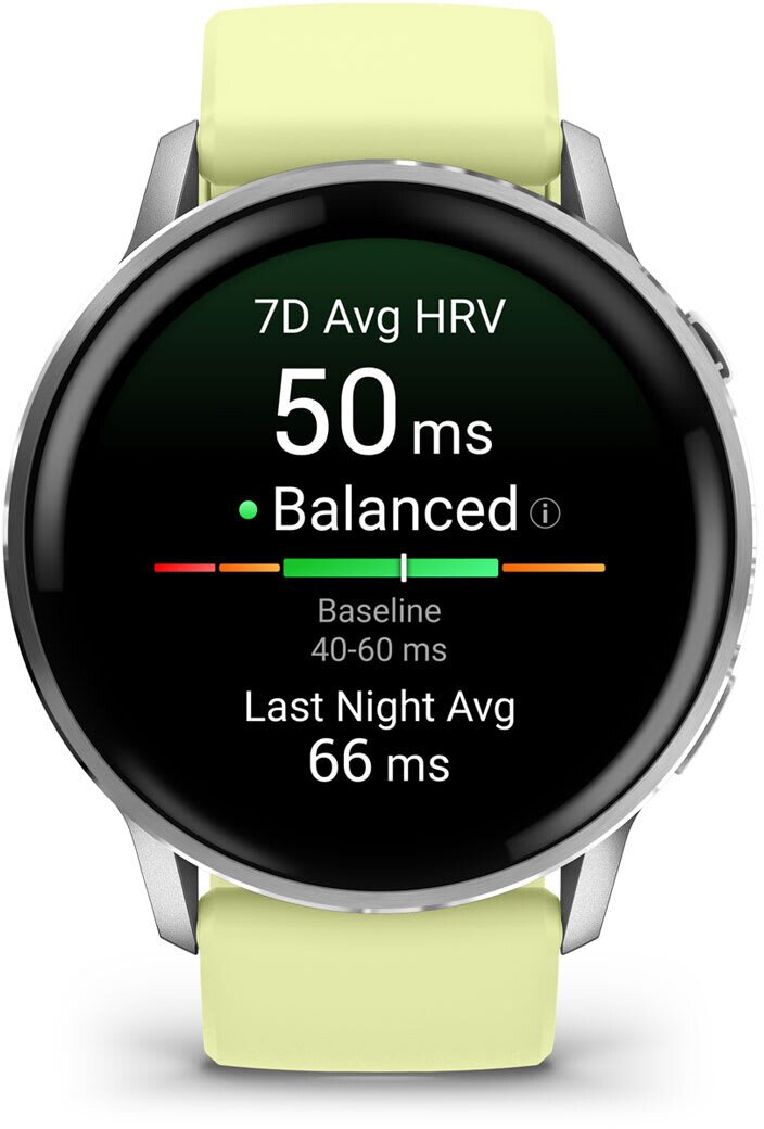 Ora inteligjente Garmin Venu 4, GPS, bateri deri 12 ditë, argjendtë