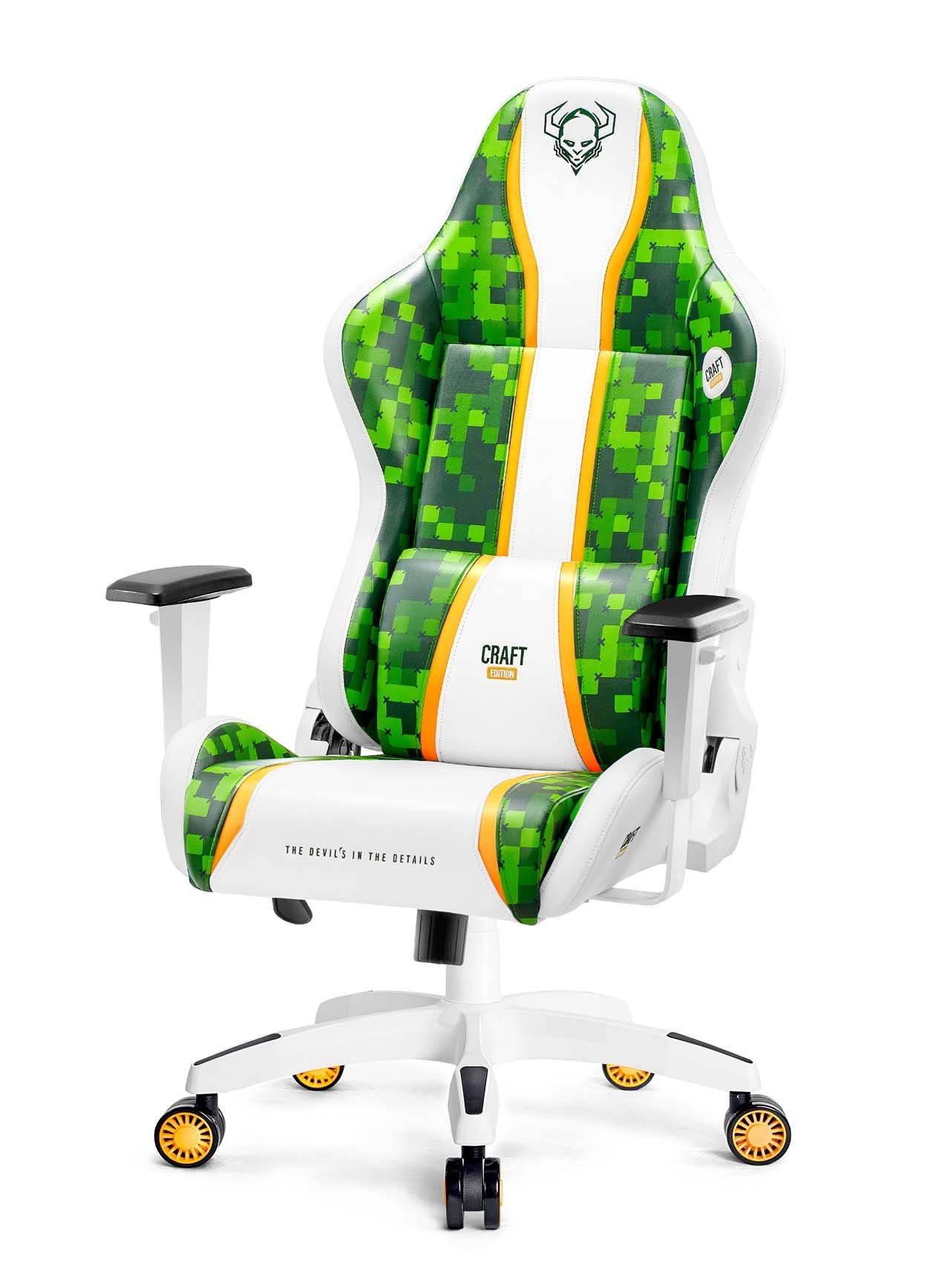Karrige gaming Diablo X-One 2.0 Craft Edition King Size, ergonomike, e bardhë e gjelbër