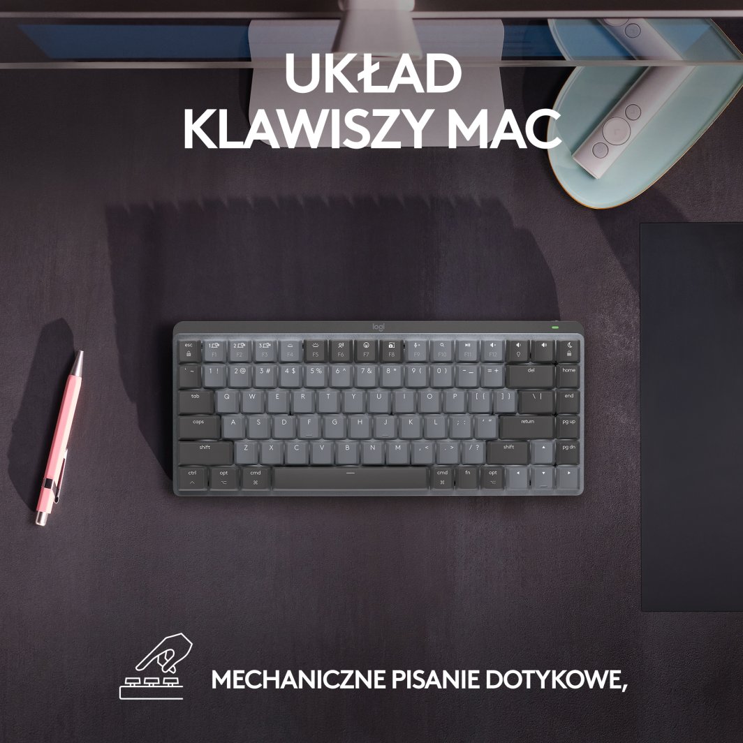 Tatierë Logitech MX Mechanical Mini për Mac, gri 