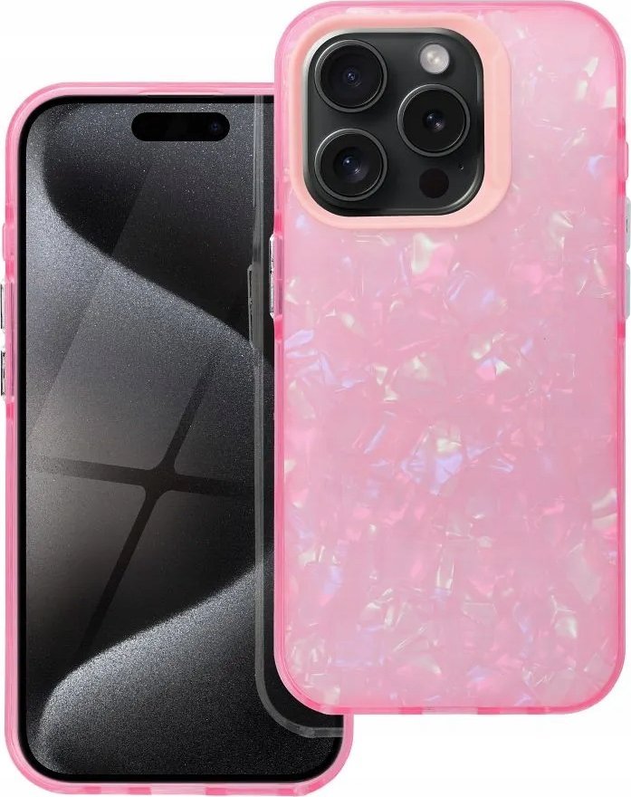 Mbrojtëse telefoni Tutti Frutti për iPhone 13 Pro, TPU PU, rozë