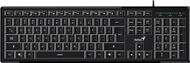 Tastierë Genius SlimStar 820, me kabllo USB, me ndriçim, e zezë