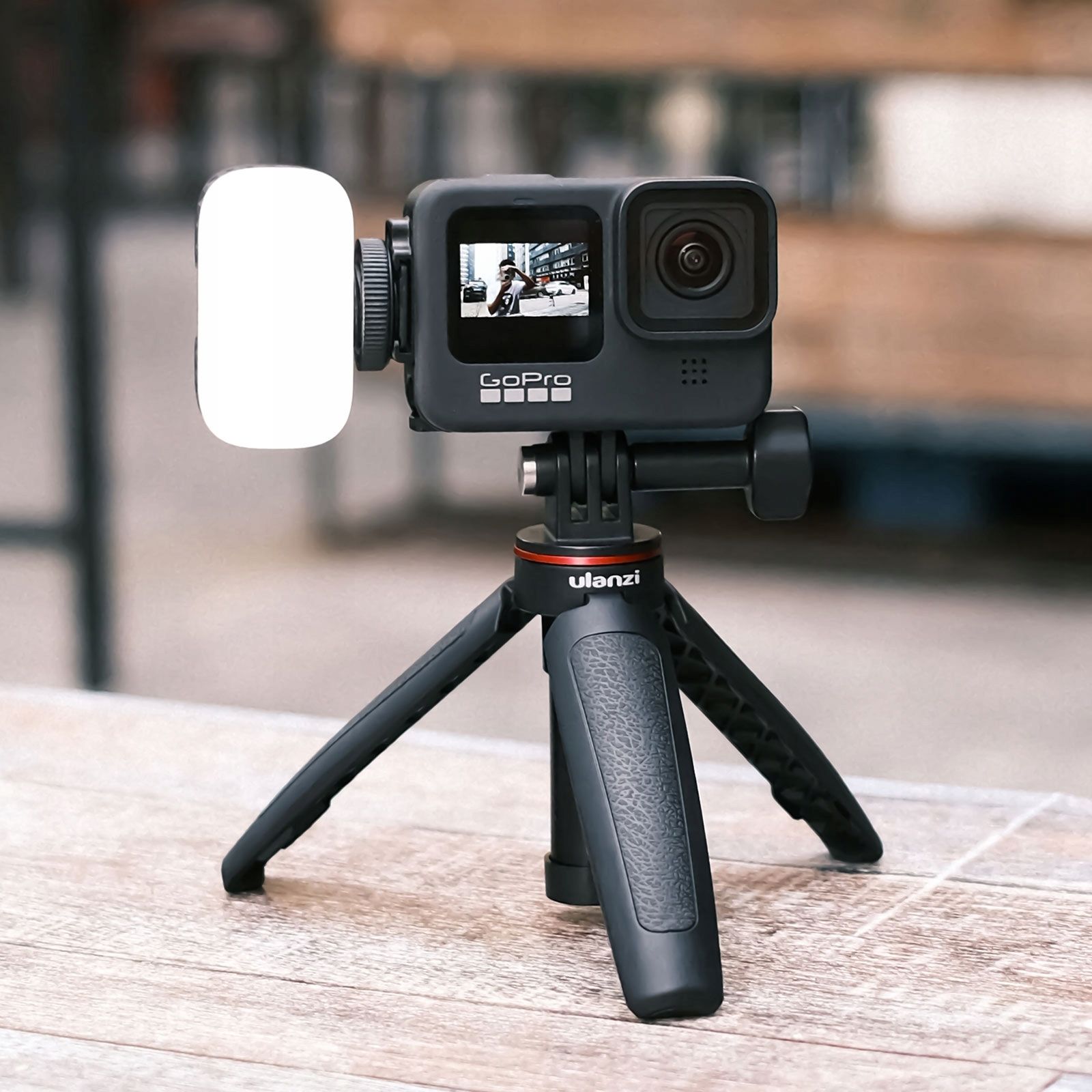 Kapak baterie Ulanzi G9-6 për GoPro Hero 9, ISO shoe, fileto 1/4", i zi