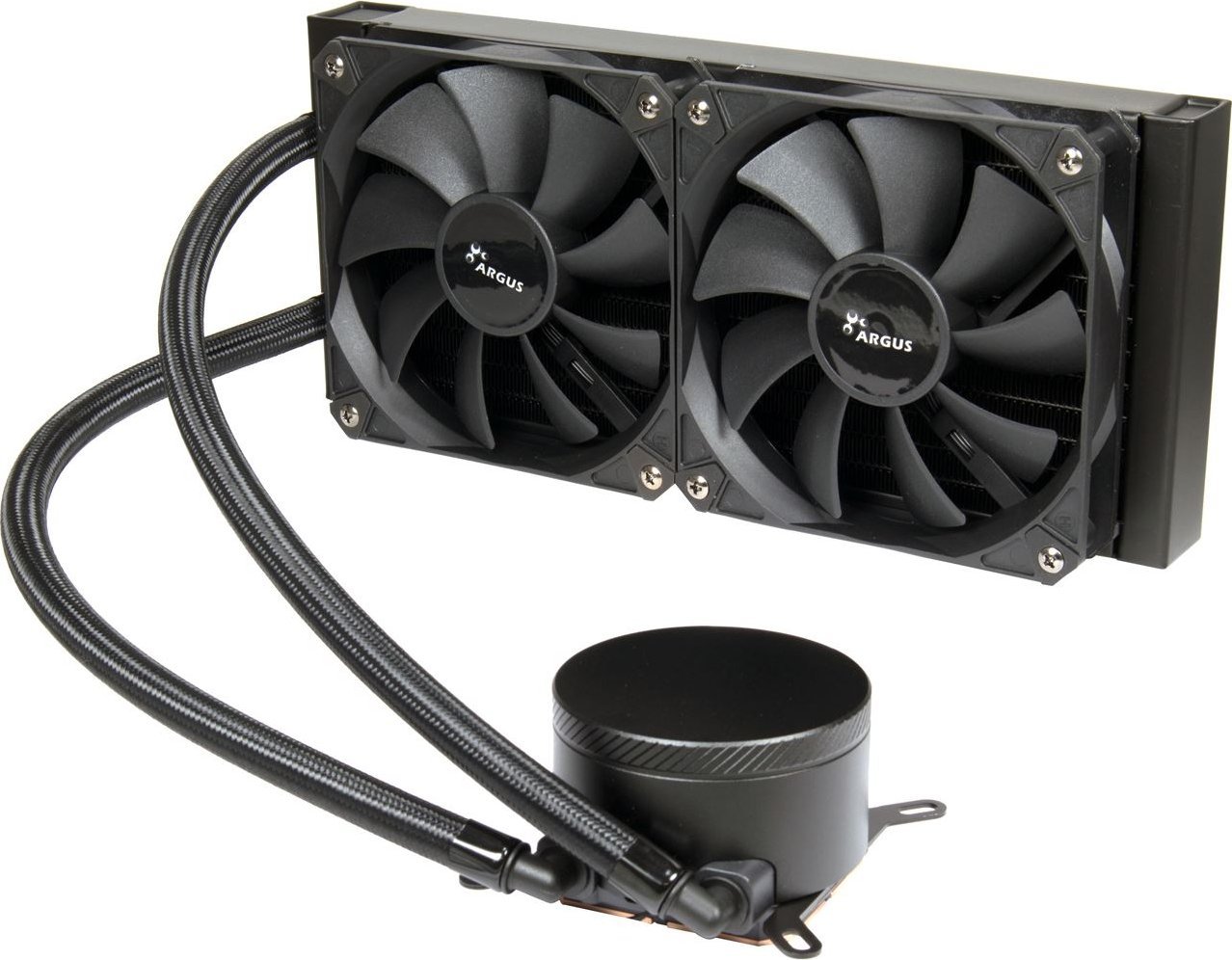 Ладилник за вода AIO Inter-Tech Argus Iceman B-240, радијатор 240mm, компатибилен со AMD и Intel, црн