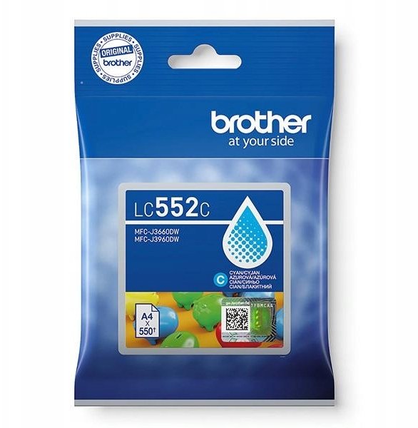Kartutxh boje Brother LC552C, cyan, 550 faqe