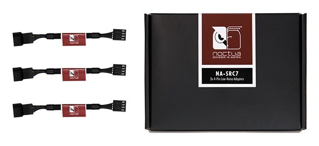 Kabllo adaptor ventilatori Noctua NA-SRC7, 4-pin PWM, 0.11m, e zezë