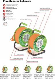 Kabllo zgjatuese e kazanit Acar M01950, 20m, portokalli
