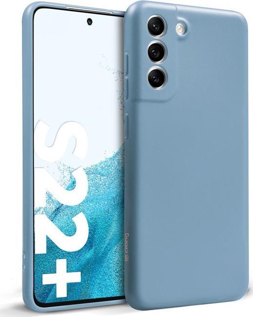 Këllëf telefoni Crong Color Cover Samsung Galaxy S22 Plus, silikoni, blu