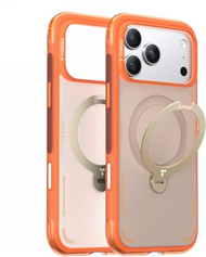 Mbulesë telefoni TORRAS Ostand Spin Air për iPhone 17 Pro, MagSafe, horizon portokalli