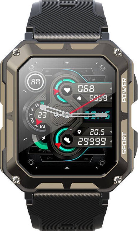 Ora inteligjente Rubicon RNCF27, ekran me prekje, Bluetooth, e zezë