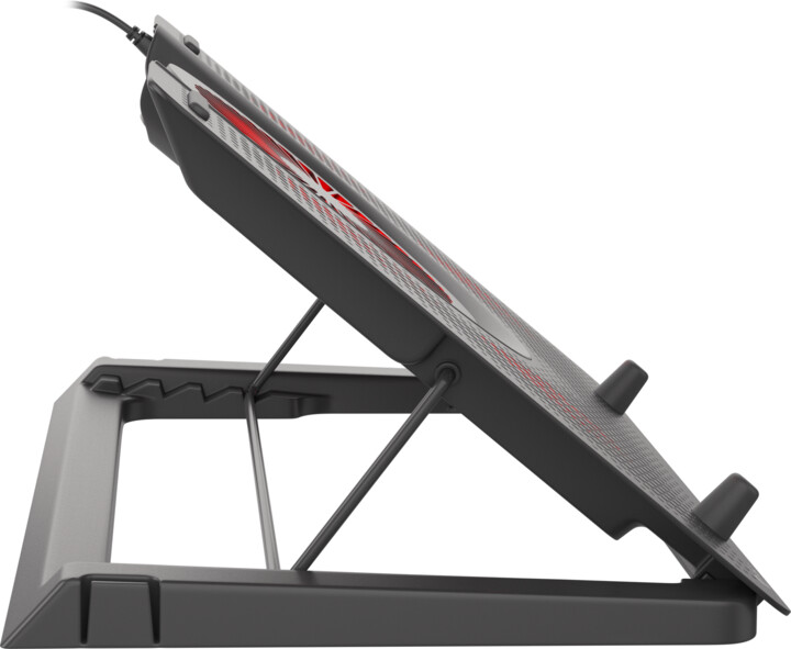 Pad ftohës Genesis Cooling Oxid 550, 1x USB, për laptop 15.6-17.3'', 5 ftohës, LED e kuqe