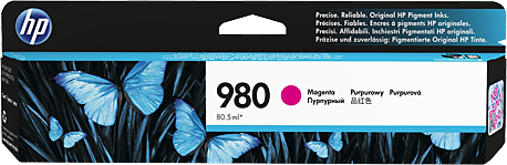 Fishek toneri për printer HP 980, magenta, D8J08A