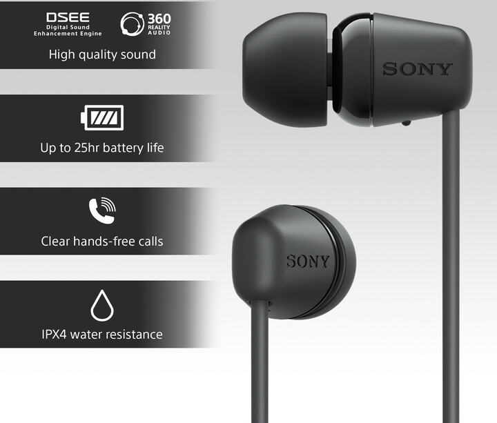[OUTLET] Dëgjuese Sony WI-C100, të zeza