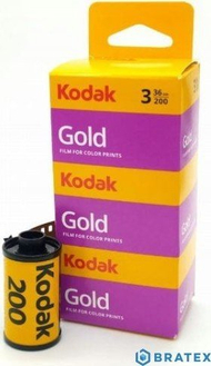 Film fotografik Kodak Gold 200, 35mm, 36 poza, paketë 3 copë