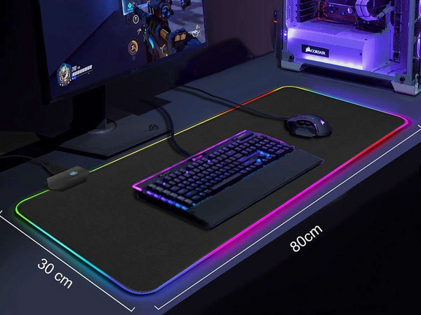 Alogy RGB Гејминг Подлога за Глушец Голема XXL