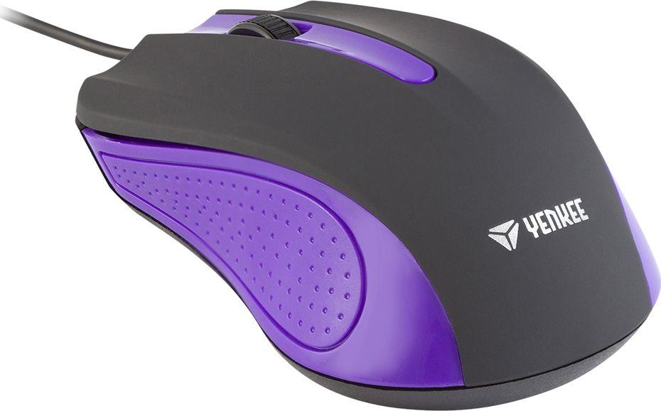 Maus Yenkee YMS, me kabllo, USB, i zi dhe vjollcë