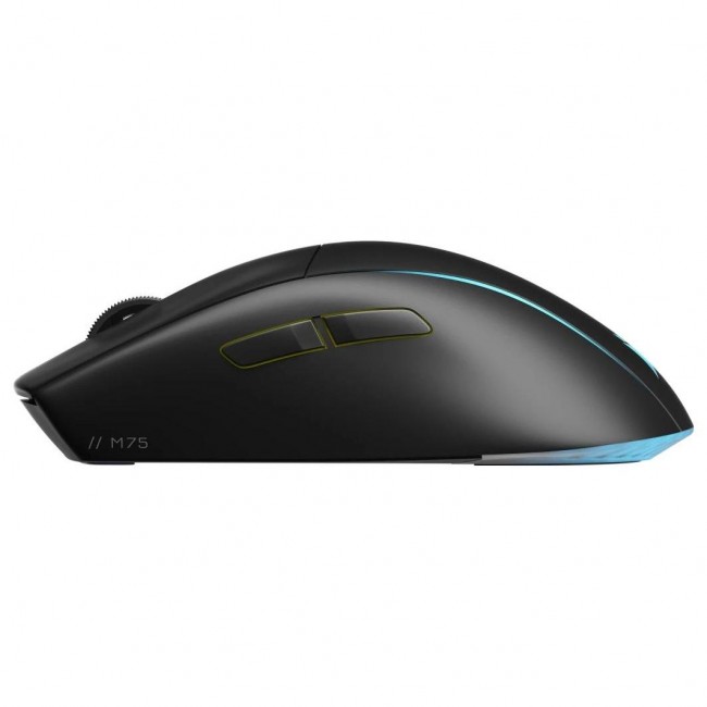 Гејминг глушец Corsair M75 Wireless, DPI 26000, RGB, црн