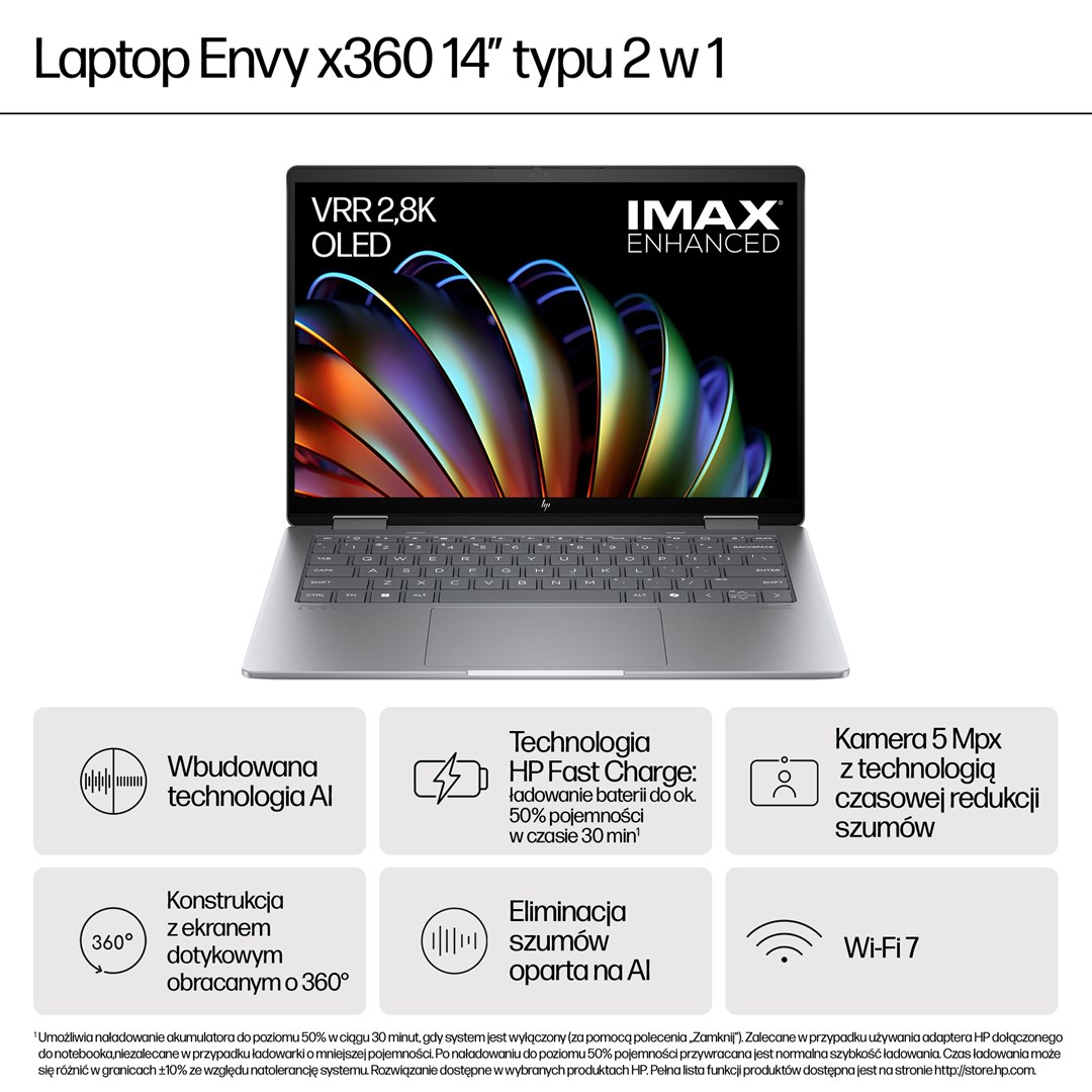 Лаптоп 2 во 1 HP A58SHEA, Ryzen 5, 16GB RAM, темно сива