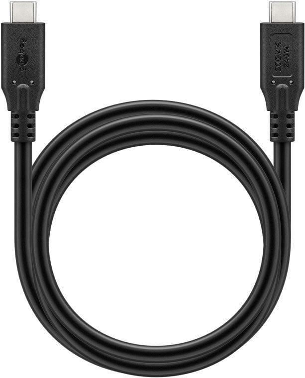 Kabllo USB C Goobay USB4, 240W, 20 Gbit/s, 1.5m, gri