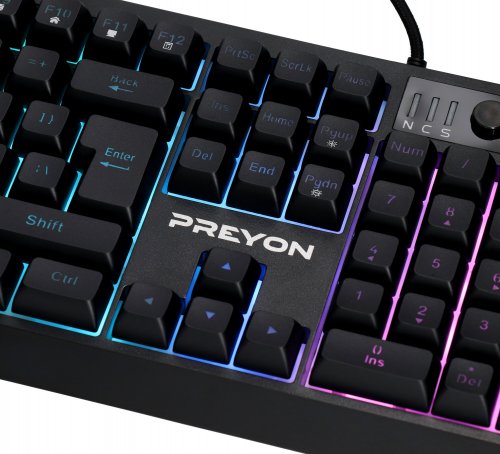 Tastierë Preyon Long Claw Alpha, US, e zezë
