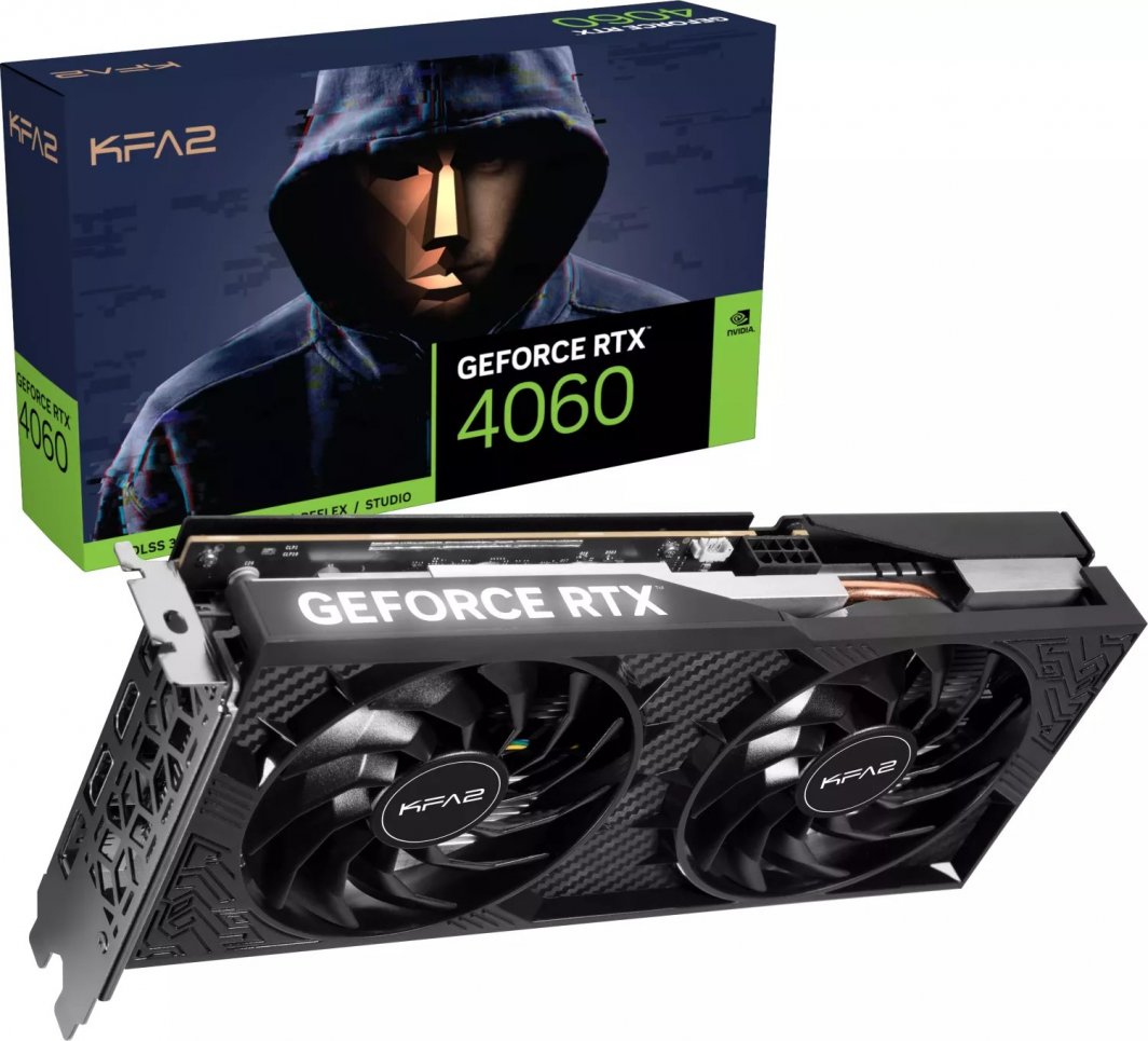 Kartelë grafike KFA2 GeForce RTX 4060 1-Click OC 2X 8GB GDDR6