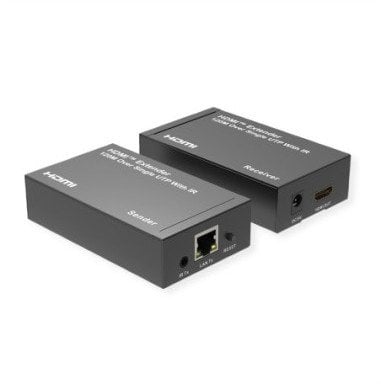 Konvertues video Roline 14.01.3641, HDMI nëpërmjet TCP/IP, Full HD, i zi