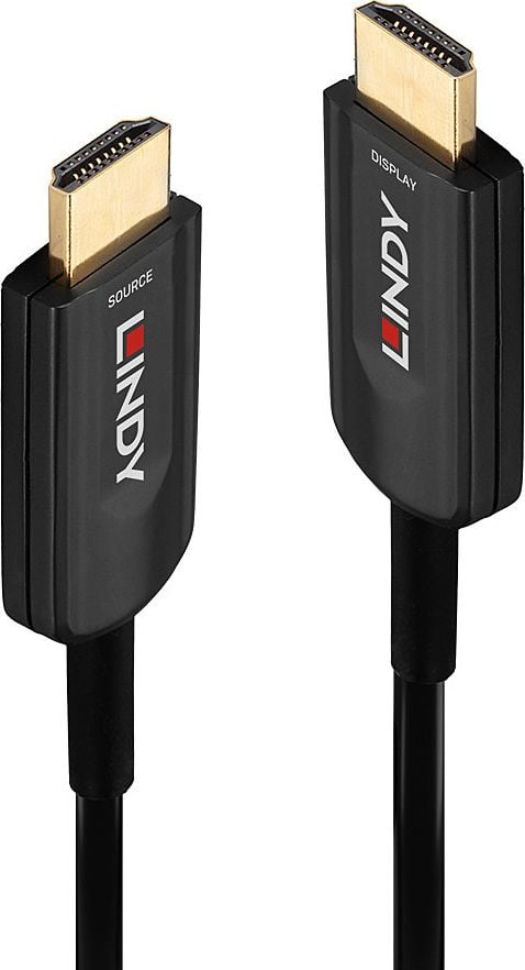 Kabllo HDMI Lindy 15m, 8K, Fibre Optic Hybrid, i zi