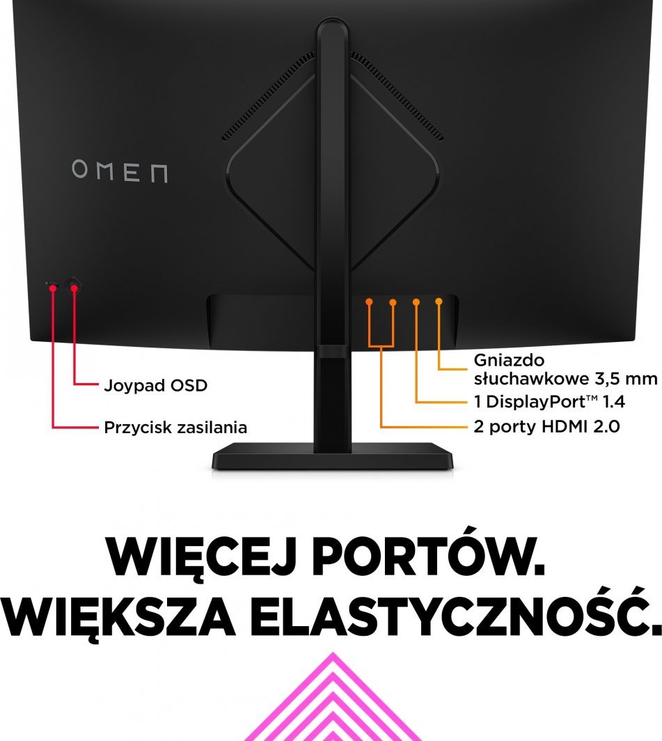 Monitor HP Omen 32c, 32", 2560 x 1440 (WQHD), i zi