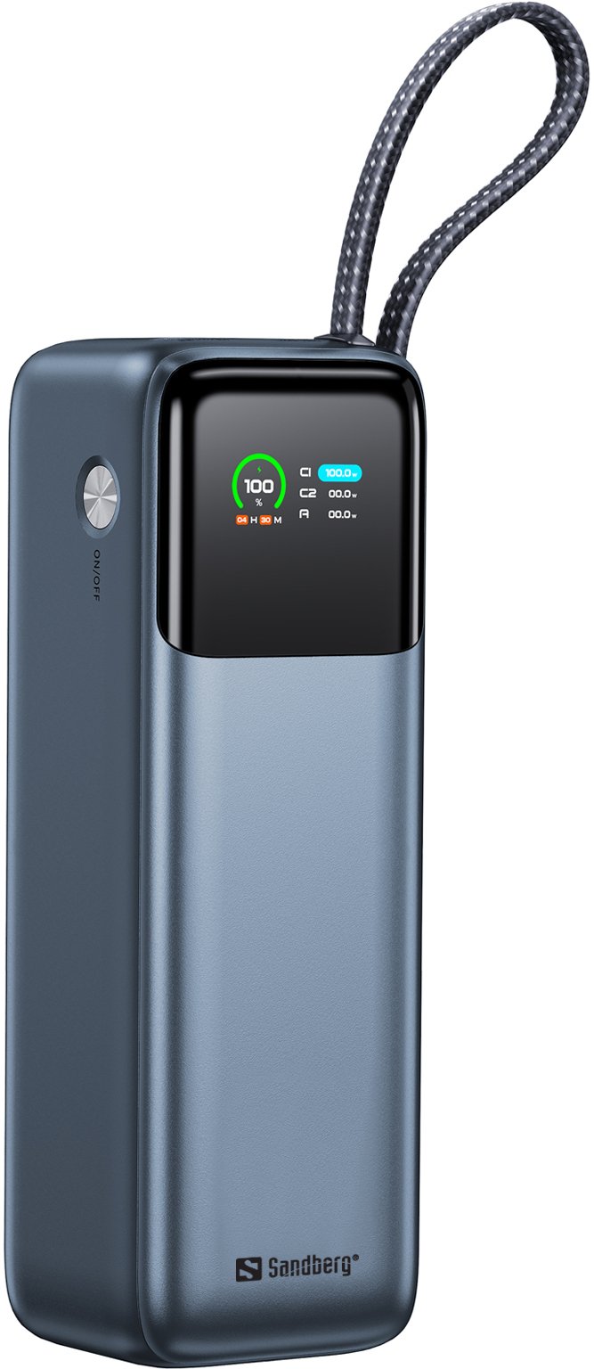 Powerbank Sandberg All-in-1 Powerbank 27000 PD240W, 27000mAh, 240W, gri e zezë