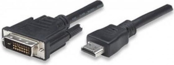 Kabllo Techly HDMI - DVI-D, 1.8m, e zezë 
