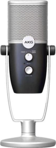 Mikrofon USB AKG Ara, kondensator, 24-bit 96kHz, blue silver