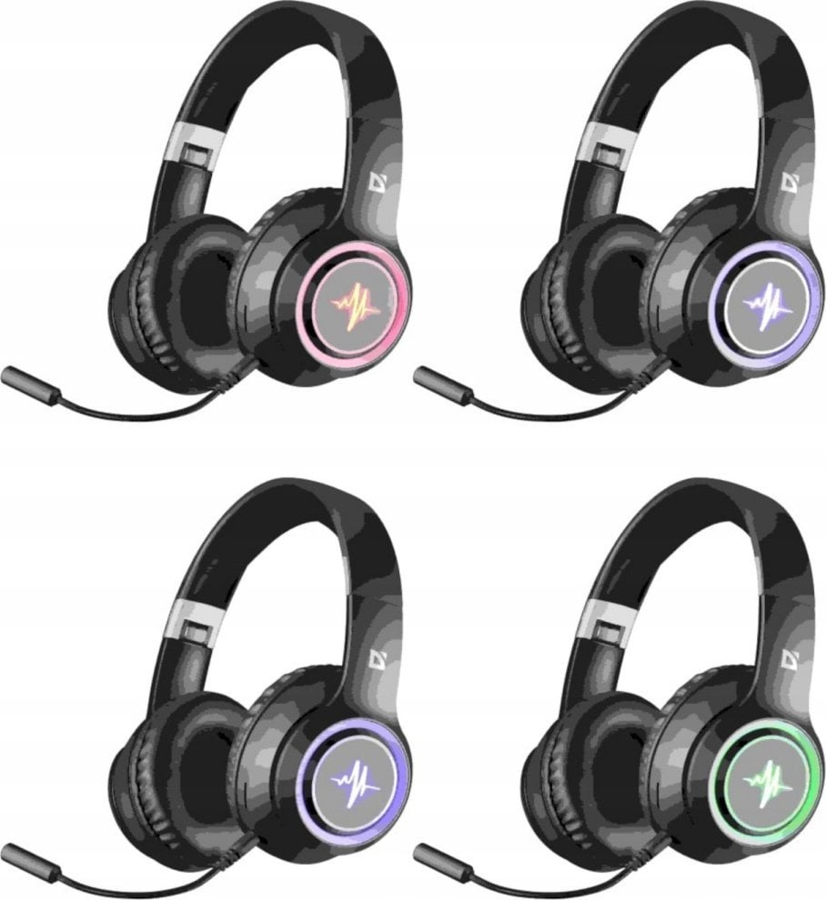 Bluetooth слушалки Defender Freemotion B571, стерео, LED, црни