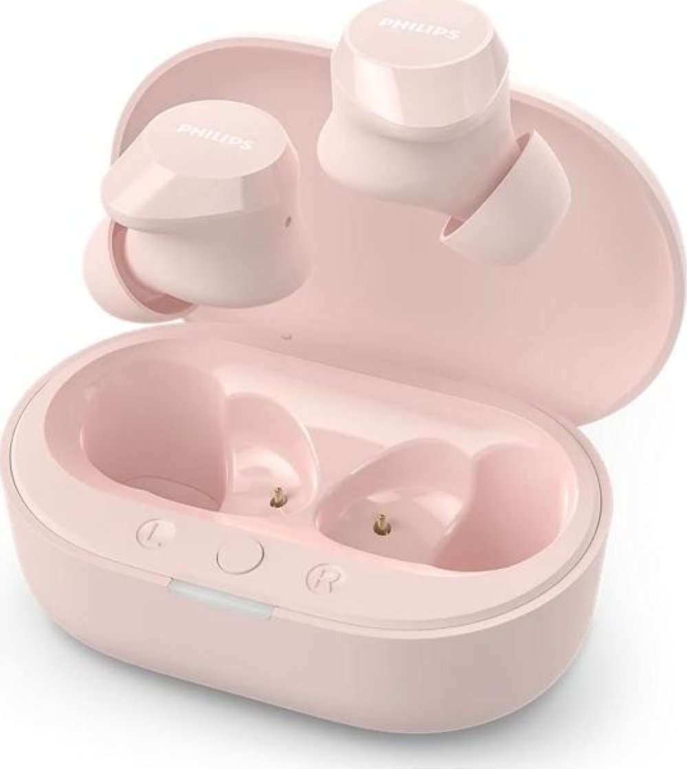 Kufje True Wireless Philips TAT1209, me etui karikimi, rozë
