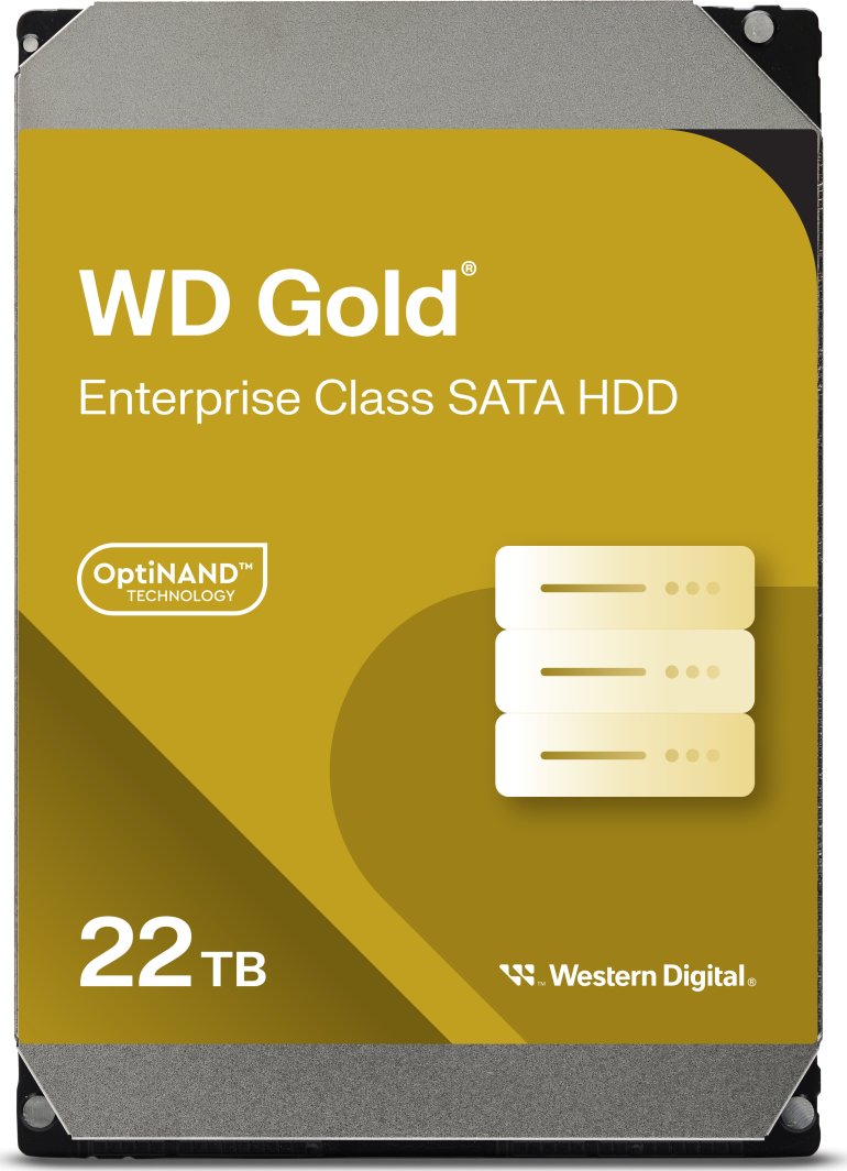 Disk për server WD Gold, 22TB, 3.5'' SATA III (6Gb/s)
