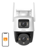 Kamerë IP Imou Cruiser Dual IPC-S7XP-8M0WED-0360B, 8MP, WiFi 6, bardh e zezë