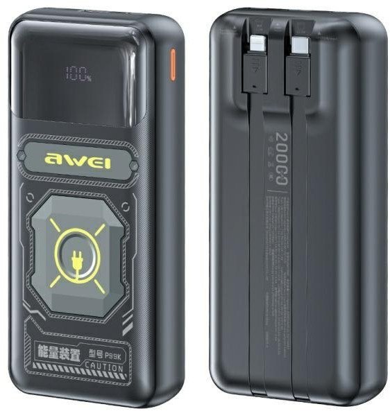 Karikues portativ Awei P99K, 20000mAh, 22.5W, i zi