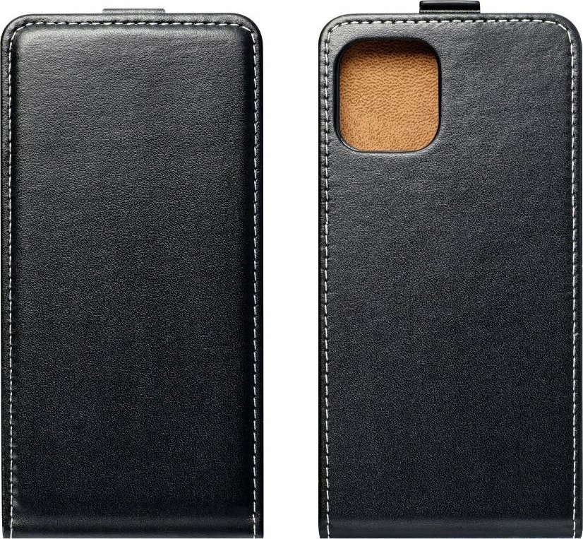Këllëf portofol Futera Slim Flexi për Xiaomi Redmi 12 4G, kapak vertikal, magnetik, i zi