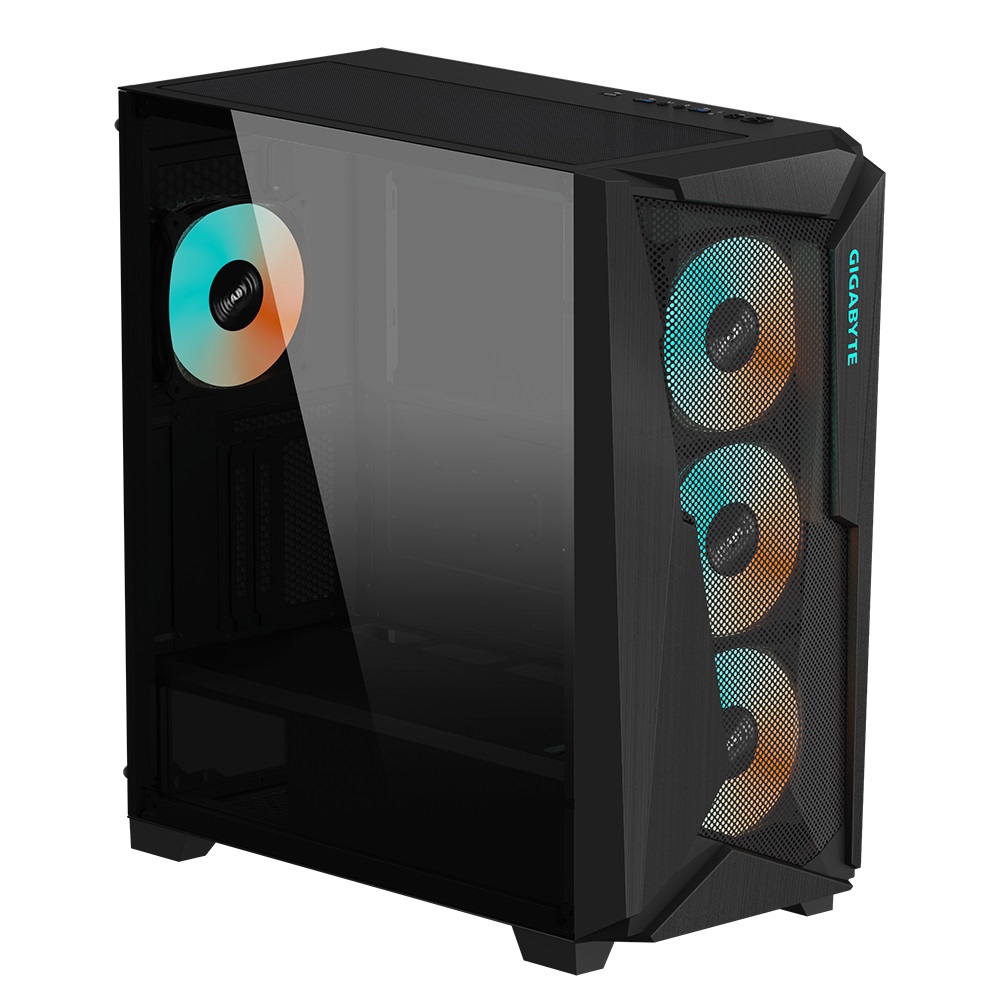 Kasë për PC GIGABYTE C301 GLASS, e zezë